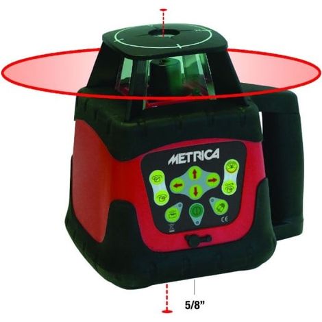 METRICA - Niveau automatique laser avec faisceau tournant visible rouge (1/5)