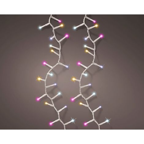 11m mehrfarbig blinkende LED-Girlande für den Außenbereich