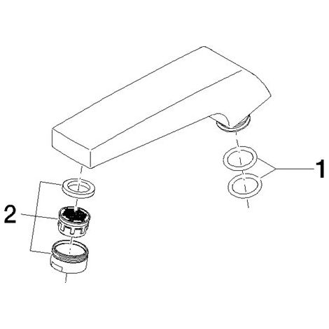 Dornbracht 90119103103-06 Bec versement Pièces de rechange