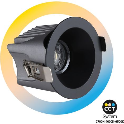 Downlight LED extérieur 12W - CCT - Puce OSRAM - Driver PHILIPS - Noir