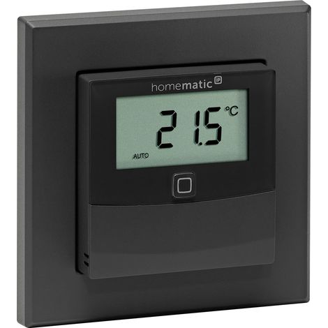 HOMEMATIC IP SMART HOME 160551A0 CAPTEUR DE TEMPÉRATURE ET D'HUMIDITÉ AVEC ÉCRAN - INTÉRIEUR - CONTRÔLE RADIATEUR/CHAUFFAGE AU S (1/5)