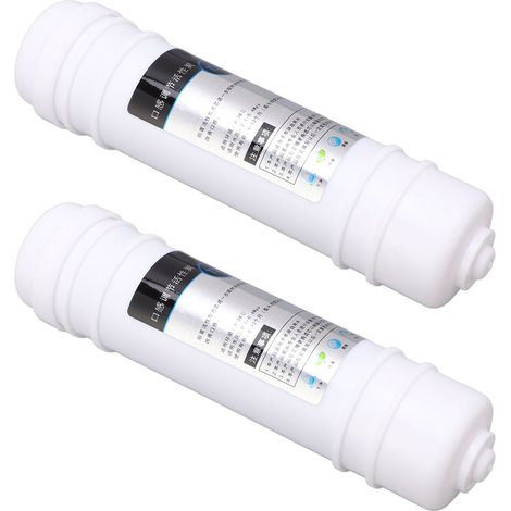 Cartouche filtrante à charbon actif T33 10 pouces, pack de 2 pièces, universel pour maison, système de filtration d'eau potable. (1/5)