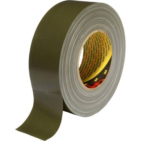 Scotch 389O50 cinta adhesiva de tela verde oliva 50 mm x 50 m