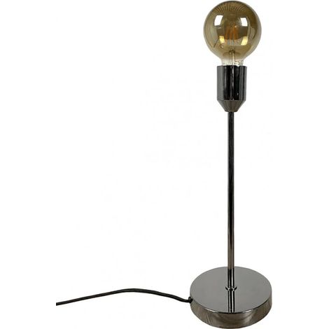 Lampe à poser en métal brossé chromé - DAIR 2307 (1/5)