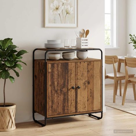 Credenza Legno antico 68 x 35 x 75 cm Legno ingegnerizzato vidaXL (1/5)