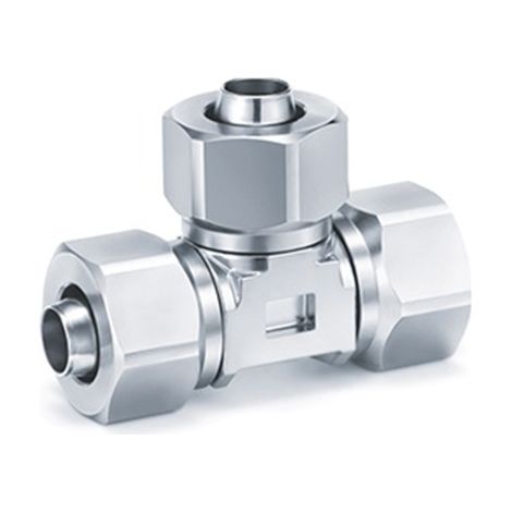 Adaptateur tube à tube en T SMC KFG2 vers Enfichable, 8 mm Enfichable, 8 mm ( Prix pour 1 )