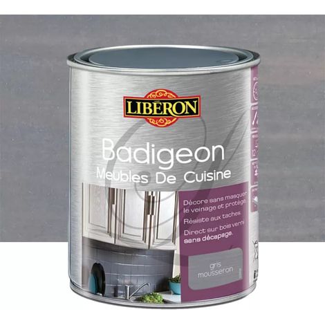 Badigeon (Boisine) Meubles de cuisine LIBERON Gris mousseron 1 L (1/2)