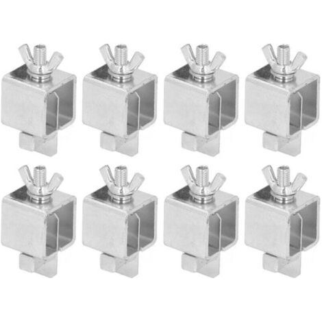 PA Kit Pinces Papillon Soudage Bout À Bout Alliage Aluminium Carrosserie Automobile 8 Pièces Argent (1/4)
