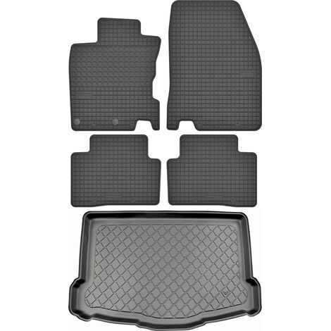Ensemble de tapis de sol en caoutchouc pour Nissan Qashqai II J11 Crossover (02.2014-2021) + tapis de coffre (1/5)