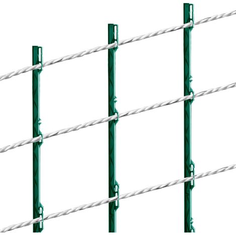 Mophorn Filo per Recinzione Elettrica, Cavo Poly Portatile da 200 m, Diametro 1/4", 6 Fili in Acciaio Inossidabile per Conduttività Affidabile e Resistenza ai Raggi UV e alla Ruggine