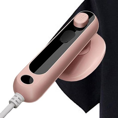 Mini vaporizador de ropa - Vaporizador portátil para ropa húmeda y seca - Accesorios domésticos seguros y fáciles de usar para planchar vestidos, pantalones, camisetas, trajes, abrigos y más. (1/5)