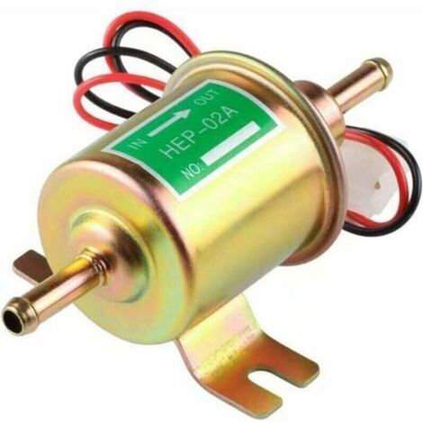 Pompe à essence électrique en métal haute performance - compatible essence et diesel, 12V. (1/5)