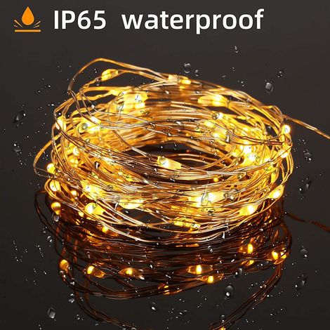 Wasserdichter LED-Lichtervorhang, Lichterkette mit Kaskadeneffekt für Fenster, ideal für Schlafzimmer, Balkon und Zelt, Außenbeleuchtung. (1/5)