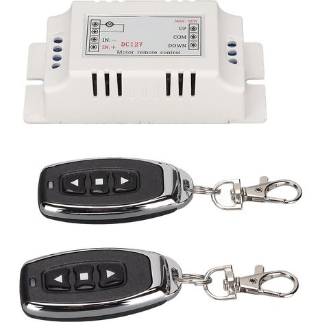 Kit émetteur-récepteur RF universel sans fil 433 MHz pour interrupteur à relais et télécommande, compatible avec les portes de garage et les éclairages (12 V CC). (1/5)