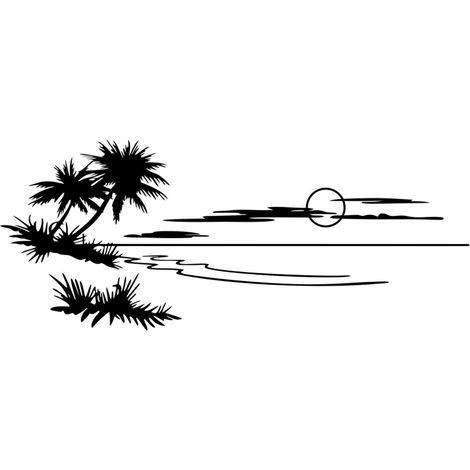 Autocollant de voiture grande taille pour aventures à la plage, camping-car, caravane, universel, pour autocollants décoratifs, autocollants pour vitres de voiture (1/5)