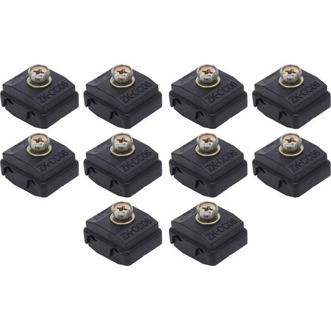 10pcs Connecteur Séparateur de Fil Rupture Libre 50A 400V 1‑6mm² Pince de Perçage D'isolation Rapide Haute Puissance pour le Câblage (1/5)