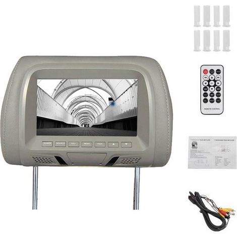 7-inch MP5 headrest screen with USB/SD card slot for smartphone connectivity, HD entertainment screen for rear seats. (1/5)
