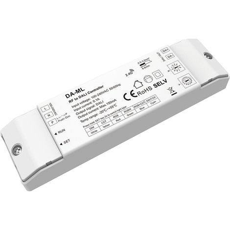Convertidor RF a DALI DT6/DT8 con BUS integrado SKYDANCE DA-ML Compatible con Pulsador Blanco (1/4)