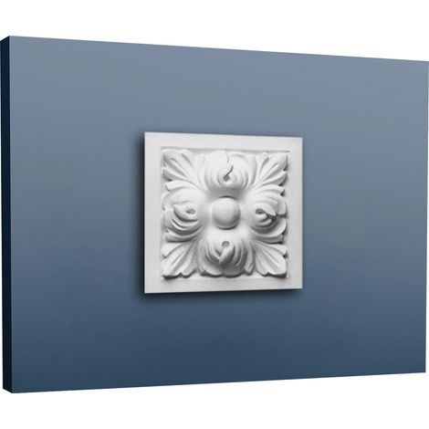 Frontone per porte elemento decorativo Orac Decor D210 LUXXUS pattern foglie d'acanto 9 x 9 cm