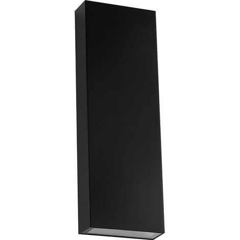 Aplique LED de pared V-TAC de 8 W, doble haz, negro, 4000 K, IP65