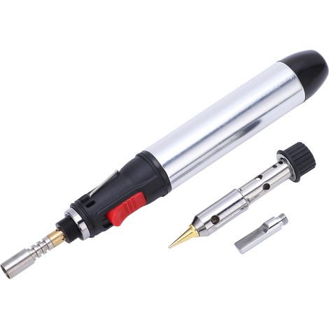 4-in-1 Gas-Lötset, kabelloser Lötdrahtstift, Brenner, 12 ml Nachfüllkapazität