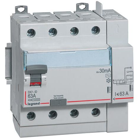 Legrand DX³-ID Interruptor diferencial 63A 30mA Rail DIN