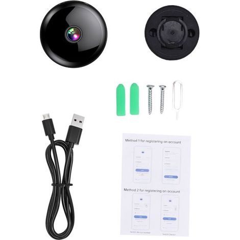 BelleRise – WLAN-Überwachungskamera – Mini 360° – Infrarot-Nachtsicht – Für Babys/Haustiere (1/5)