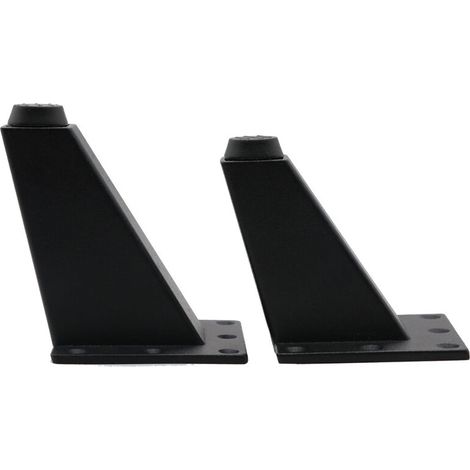4 Pièces Pieds Réglables Meubles Jambes Cuisine Jambes Worktop Bar TV Bureau Table Jambes, Pieds Meubles Alliage d'Aluminium, pour Canapé Table Armoires éTagèRes, Facile à Installer 86.27cm (Noir),Fon (1/5)