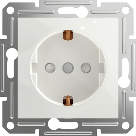 Schneider Electric Steckdose mit Berührungsschutz Asfora Weiß (RAL 9003) EPH2970221D 1 St. (1/5)