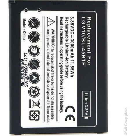 NX - Batterie téléphone, smartphone, GSM pour LG 3.85V 3000mAh - BL-45B1FEAC63118201EA (1/4)