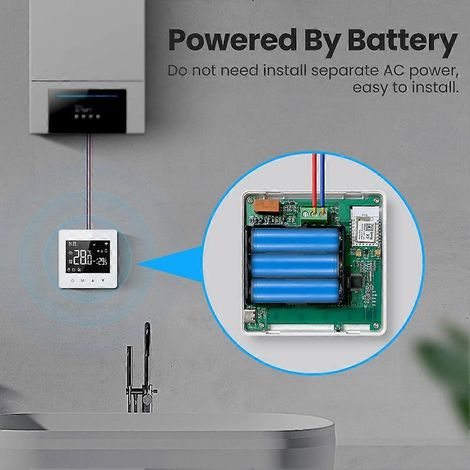 Tuya WiFi Intelligenter Konstanttemperaturregler mit LED-Anzeige, einstellbarer Temperaturregler