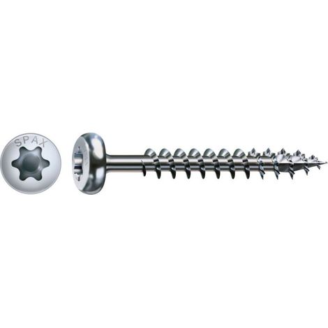SPAX Halbrundkopf 6.0x 90 Teilwinde Torx 30 Wirox-Silber mit Bewertung