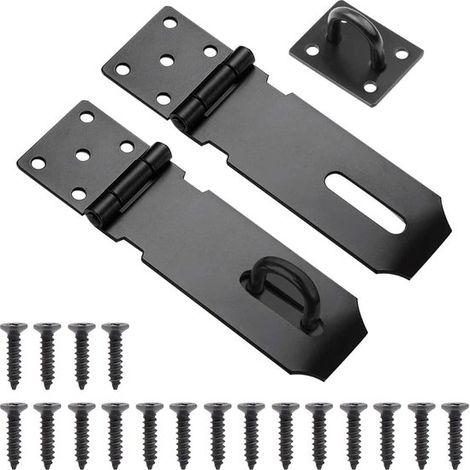 Allecto Plus - Lucchetto di sicurezza con chiusura a scrocco 10 cm - 2 set - Acciaio inox (1/5)