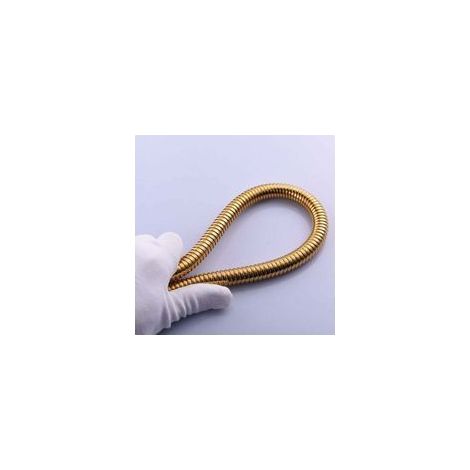 2m(78-Inch) Tuyau de Douche Flexible Doré Anti-pli en Acier Inoxydable avec Connecteur en Laiton Massif (1/4)