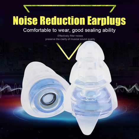 Bouchons d'oreille haute fidélité à réduction de bruit de 27 dB pour batteur de concert et protection auditive (bleu) (1/5)