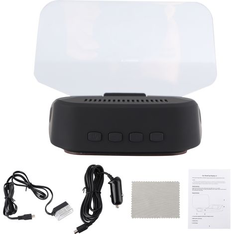 Affichage tête haute OBD2 + GPS HUD numérique pour voiture - Indicateur de vitesse universel projecteur (1/5)