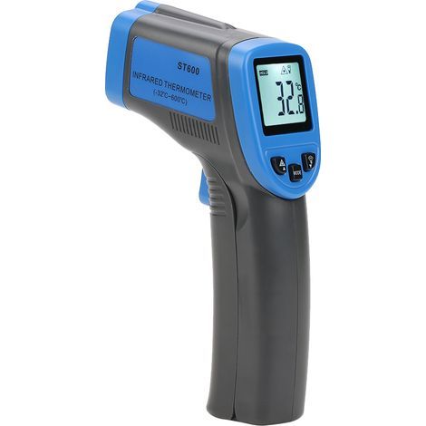 ST600 Handliches kontaktloses digitales LCD-Thermometer mit Infrarot-Laser-Temperaturmessgerät (-32-600℃) (1/5)