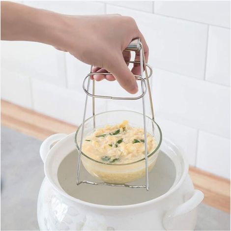 Assiette en acier inoxydable pince bol clip pince. MOONSTARS (1/4)