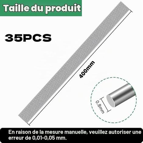 Stainless Steel Wire Straight Wire Stainless Steel Spring Wire Stainless Steel Hard Wire for DIY Craft (1/4)