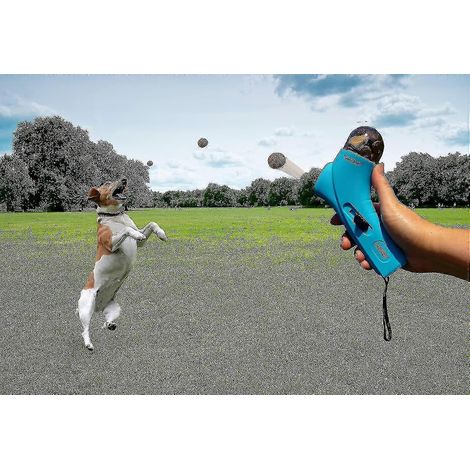 Lanceur de croquettes pour chien Petrapy - Catapulte automatique pour croquettes - Distributeur automatique de nourriture pour animaux