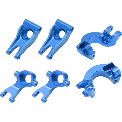 Lenkgelenk aus Aluminium für ARRMA Senton 1/10 – Blaue Metall-Hinterachse für RC-Räder, leicht und robust, einfache Montage (1/5)