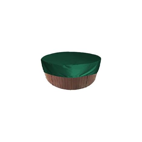 Runde Poolabdeckung, Solar-Poolabdeckung, UV-Schutz und wasserdichte Spa-Abdeckung, Outdoor-Spa-Badewannenabdeckung – Grün 200 x 30 cm