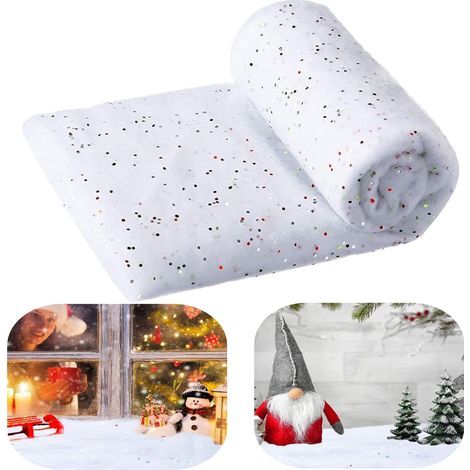 Artificial Christmas snow, artificial snow roll for Christmas, Christmas (1/5)