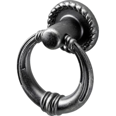 Hettich Möbelknopf Zinkdruckguss silber Ø 34,0 mm - 1 Stück Möbelbeschläge