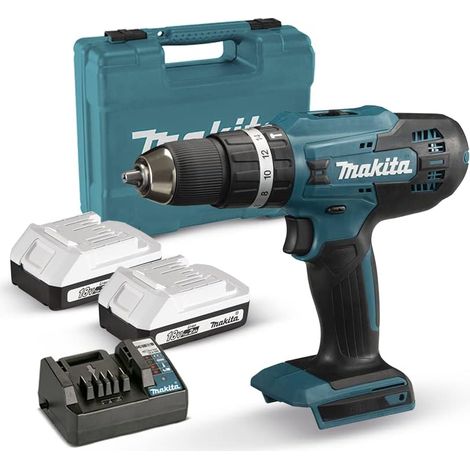 Makita HP488D006 Schlagbohrschrauber 18 V 42 Nm 2 x 2,0 Ah Koffer (1/2)
