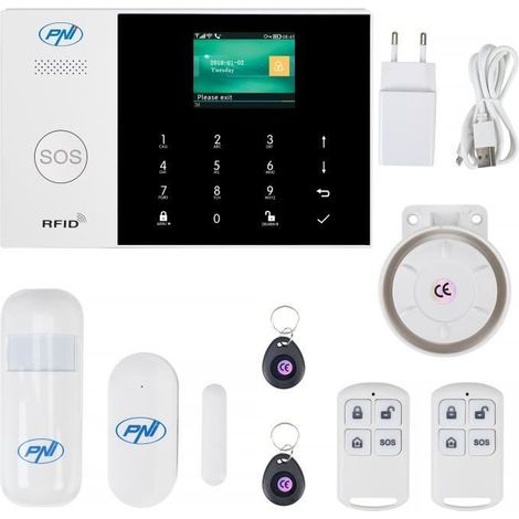 Système d'alarme sans fil PNI SafeHouse HS600 Wifi GSM 4G