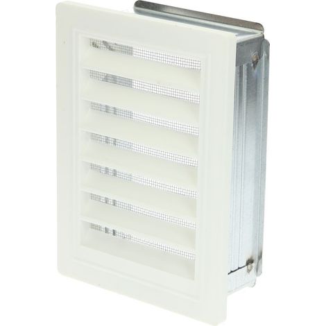 Grille ventilation Upmann moustiquaire et cadre de montage 100 x 160 mm