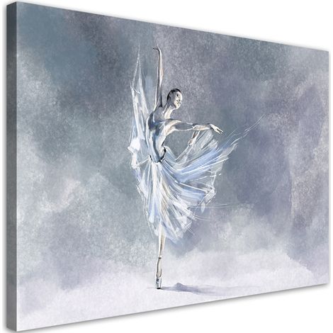 Tableau sur toile Ballerine pirouet 60x40 (1/5)