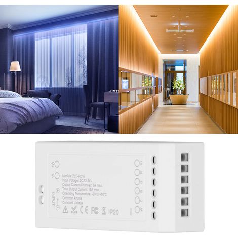 Contrôleur de bande LED Zigbee pour maison connectée, RGB+CW, avec application, DC1224V (1/5)
