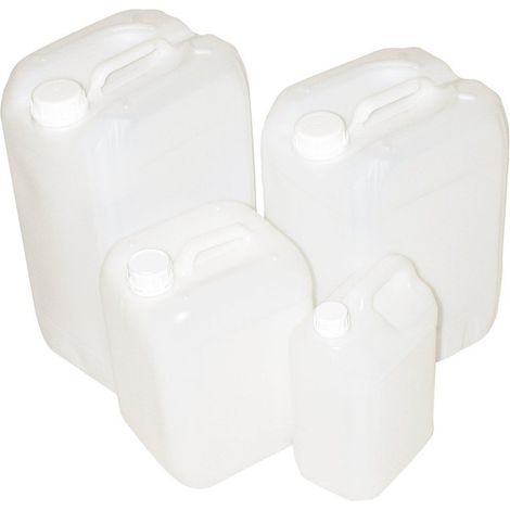Bidón Plástico Alimentario con Asa - Garrafa Blanca Multiusos